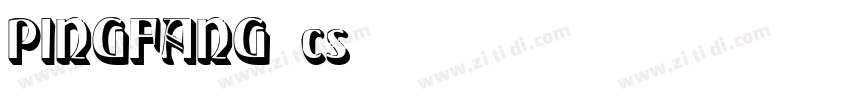 PINGFANG cs字体转换